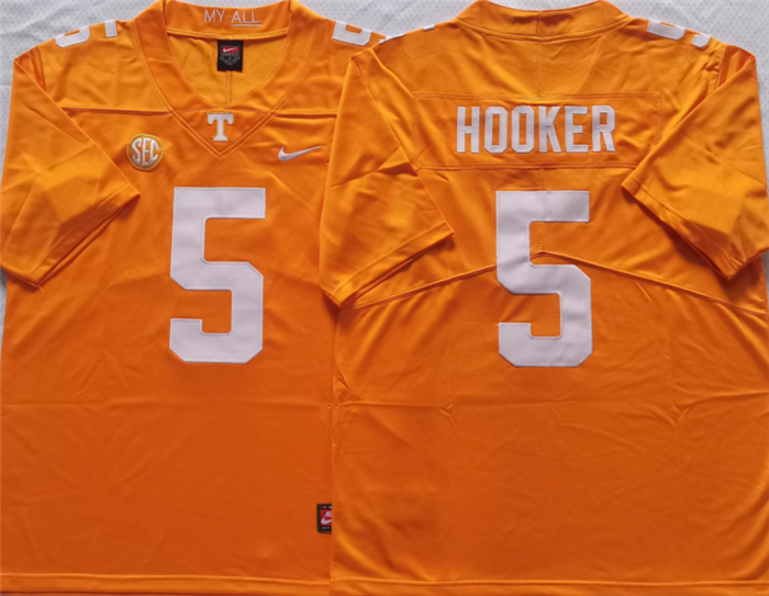Tennessee Volunteers #5 HOOKER Orange Stitched Jersey